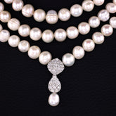 Natural Pearl Jewelry Set by Saleh Sallom